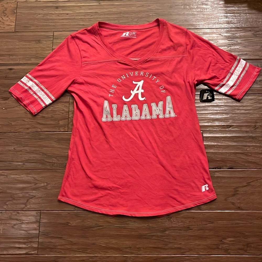 Russell Athletic Alabama Crimson Tide Short Sleeve Shirt Junior Size L (11-13)